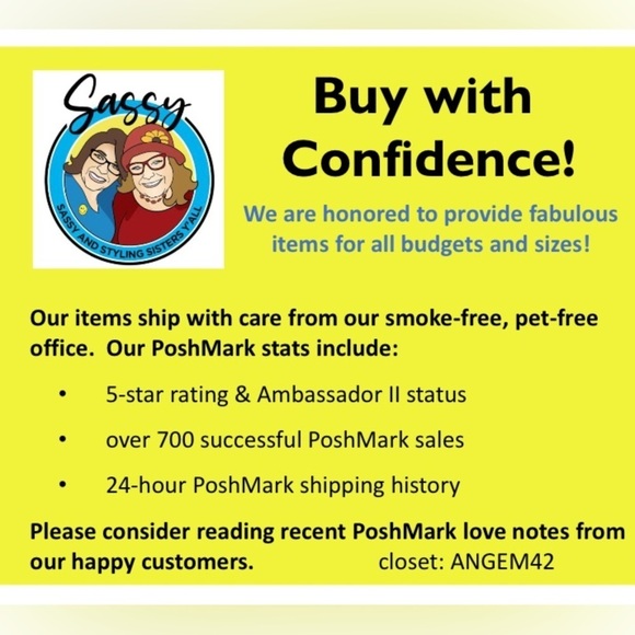 Calvin Klein Sleeveless Blouse, Black w/ White Trim, branded buttons - Picture 8 of 9